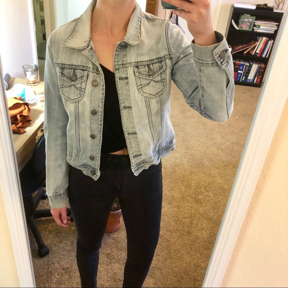 Light-Wash Denim Jacket